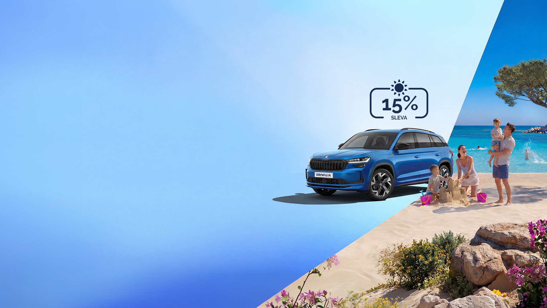 Letní kampaň Drivalia – akční nabídka pronájmu aut se slevou až 15 %
